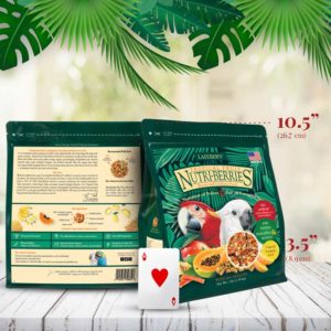 82662 front of bag of Tropical Fruit Nutri-Berries for macaws and cockatoos